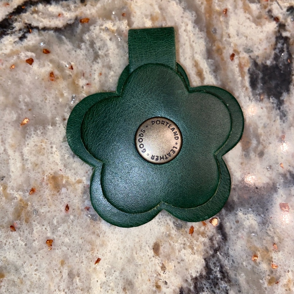 Portland Leather Cowboy Mint Green Flower Snap Bag Flair Bag Charm - NEW